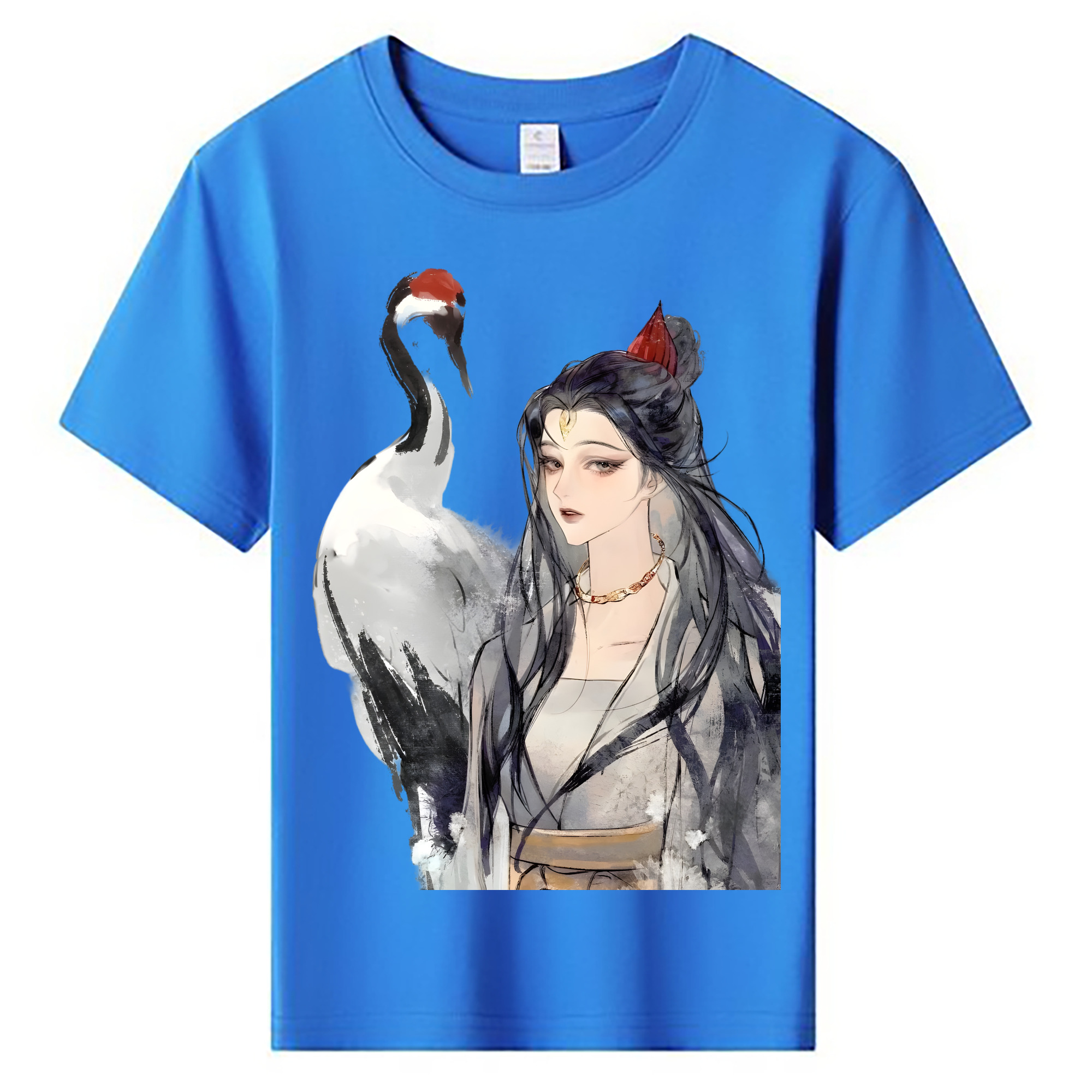 （画像用） Ne Zha 2 ナタ 魔童の大暴れ 綿100％キッズTシャツ（フロントプリント）